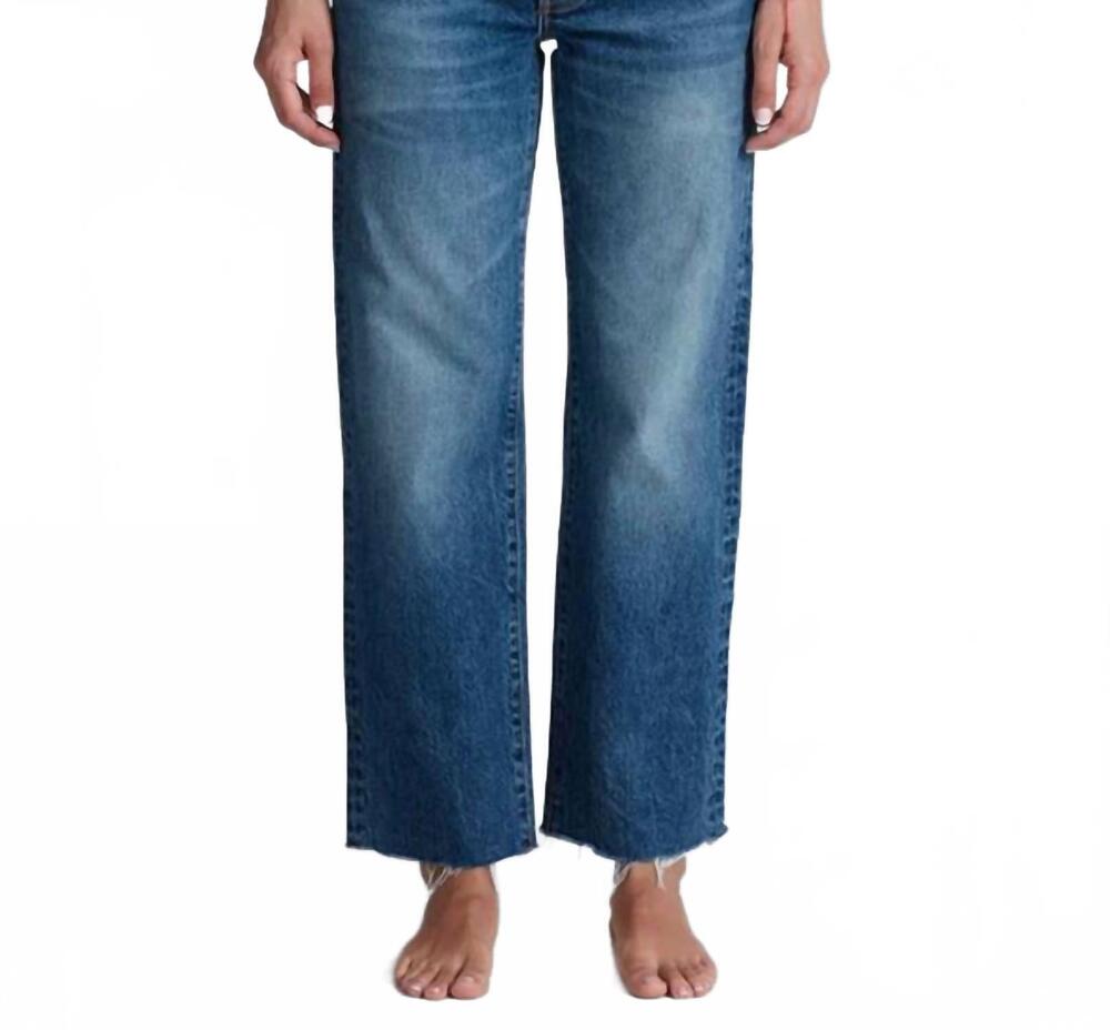 NEW ASKK NY low rise straight jean in empire wash